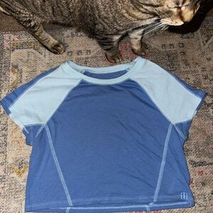 Blue and Light Blue Raglan T-Shirt